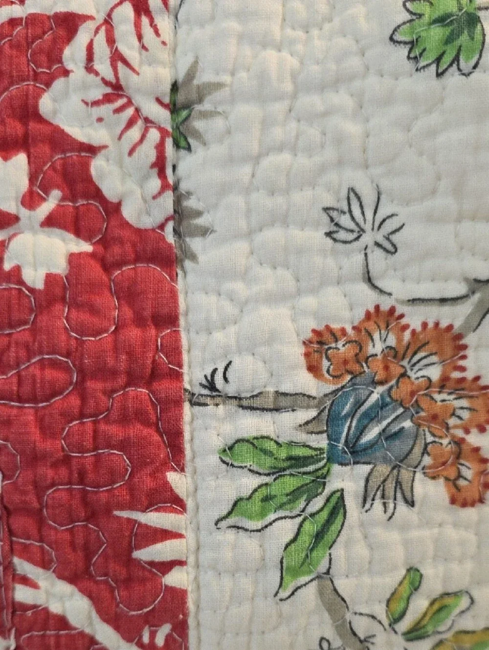 CMN Homes Floral Botanical Hawaiian Quilted Cotton Pillow Sham Set